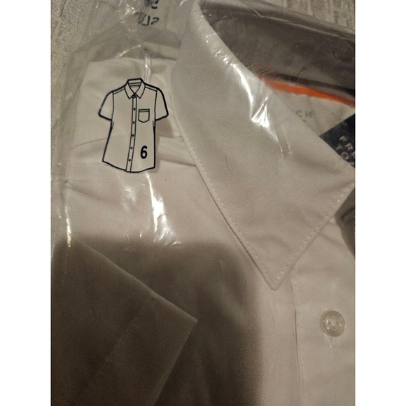 Boys' French Toast Short Sleeve Uniform Shirt, Size 6, White New - Picture 5 of 7